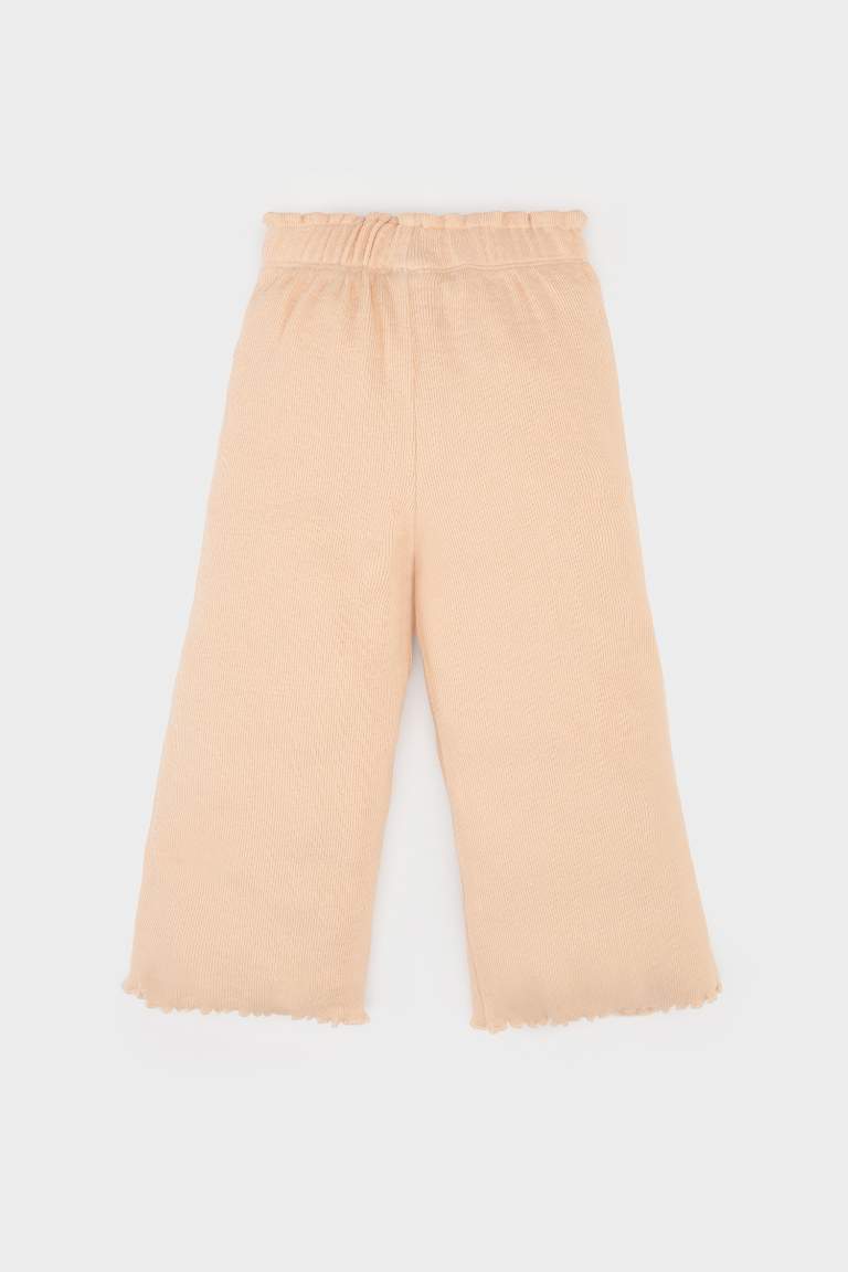 Wide Leg Elastic Band Trousers