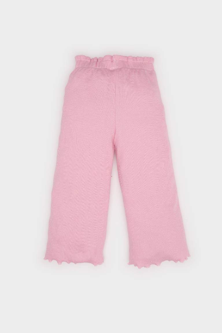 Wide Leg Elastic Band Trousers