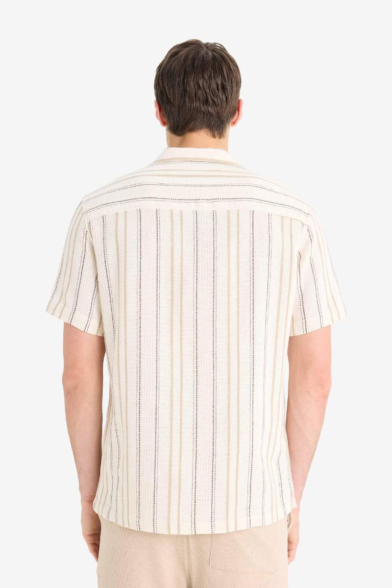 Regular Fit Polo Yaka Kısa Kollu Gömlek