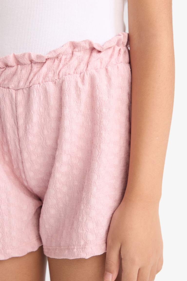 Short à taille élastique pour fille