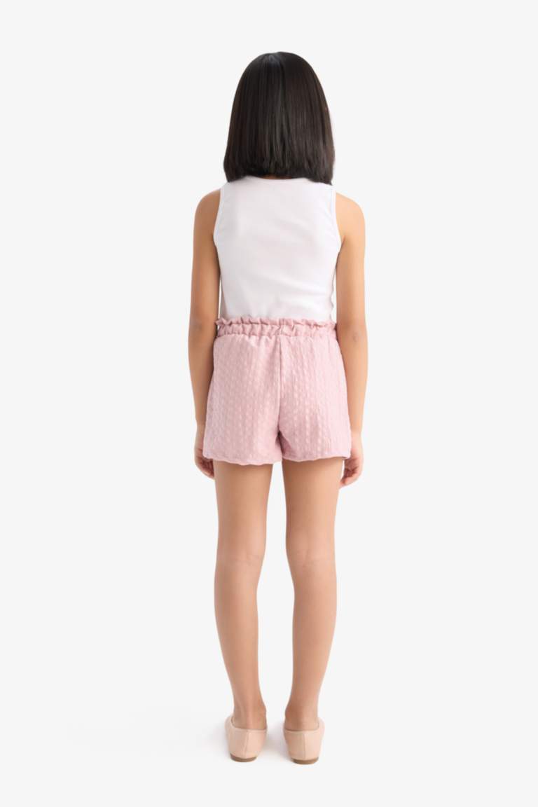 Short à taille élastique pour fille