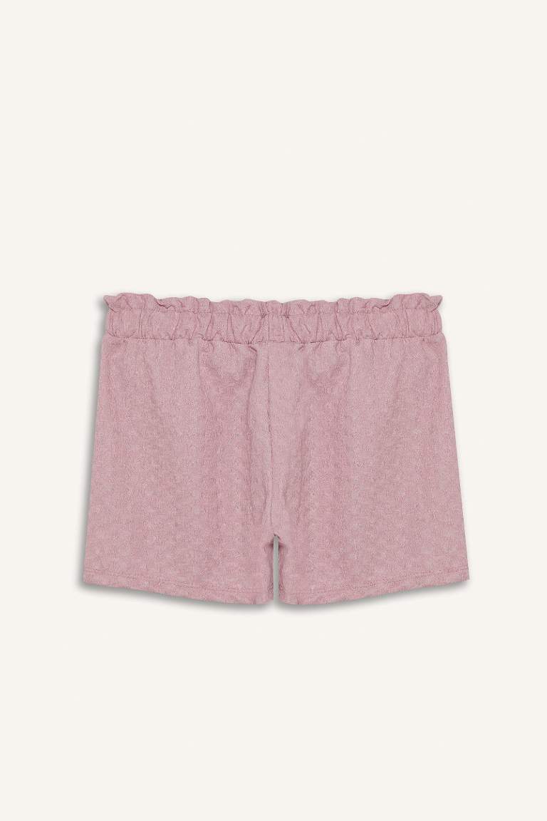Short à taille élastique pour fille