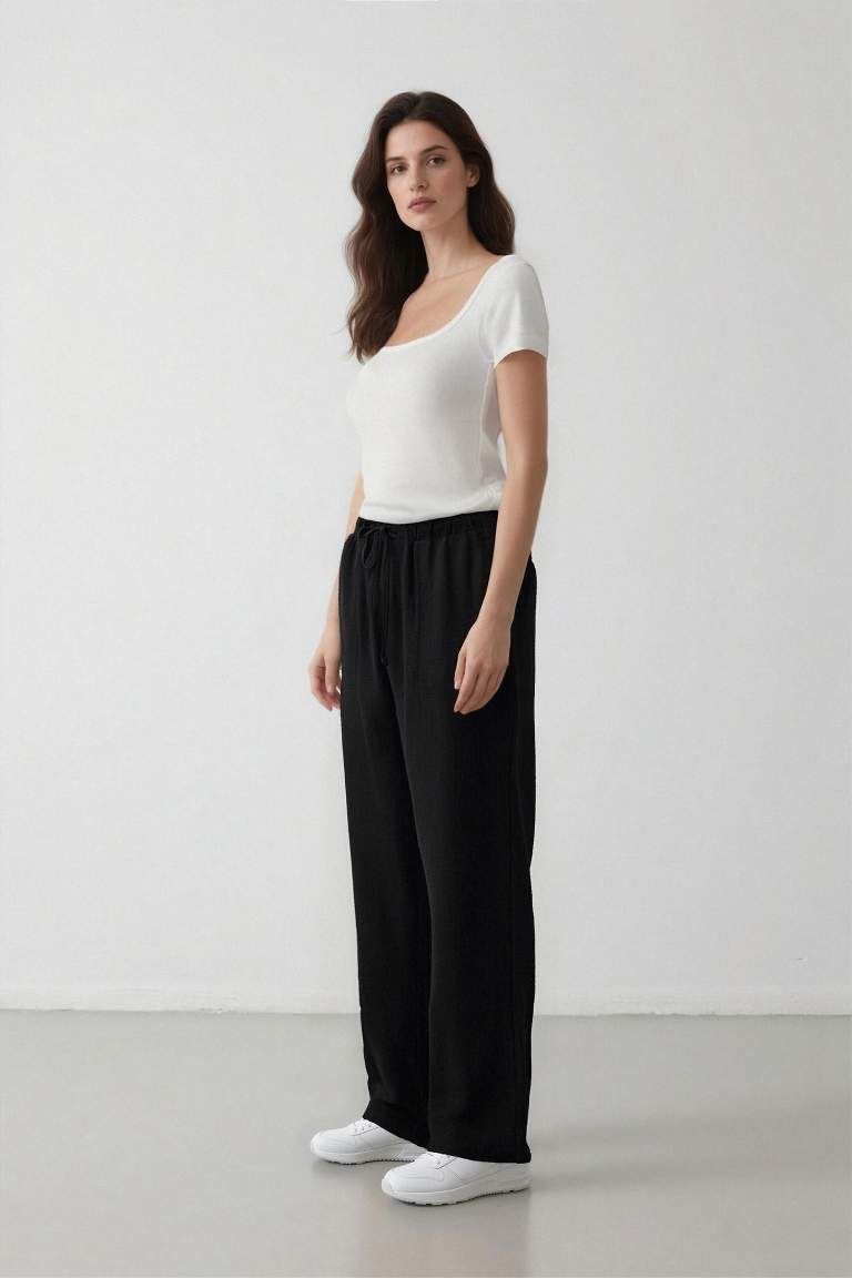 Harem Basic Düz Paça Pantolon