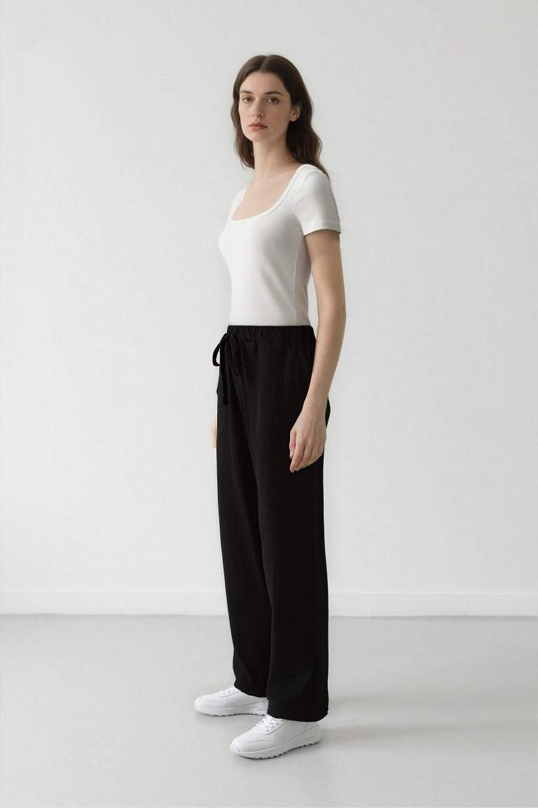 Harem Basic Düz Paça Pantolon