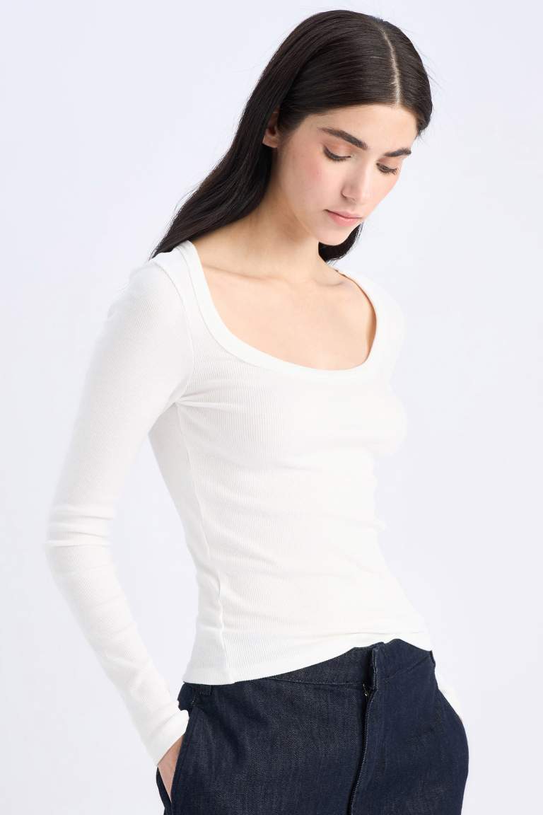 Slim Fit Basic Ribbed Camisole T-Shirt