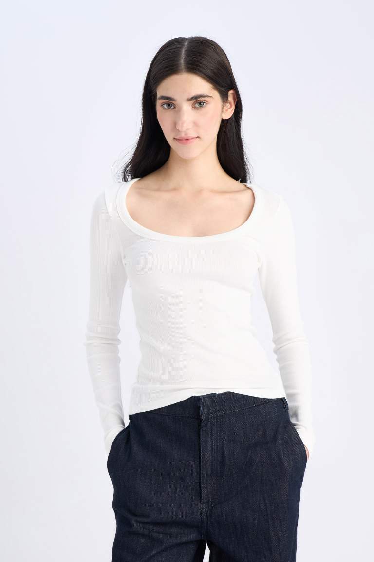 Slim Fit Basic Ribbed Camisole T-Shirt