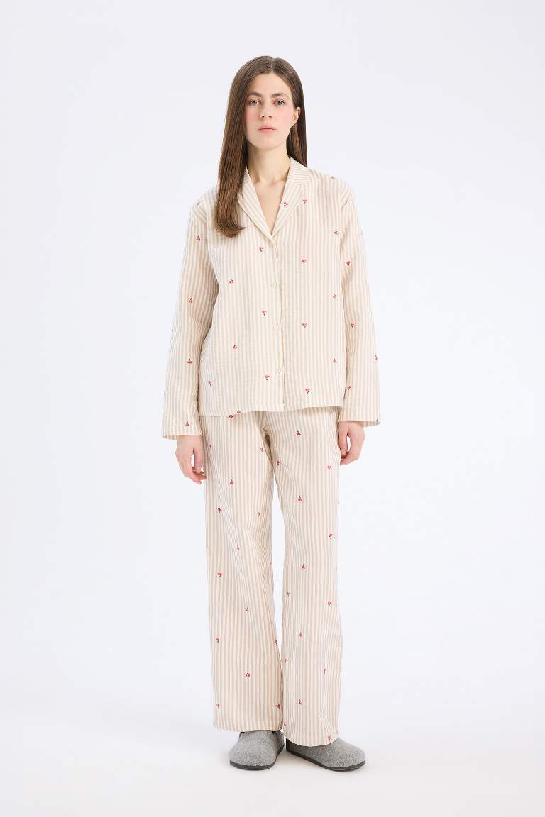 Fall in Love Long Muslin Pajama Bottoms