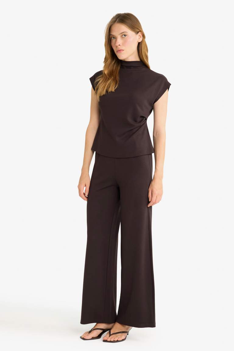 Wide Leg Pike Pantolon