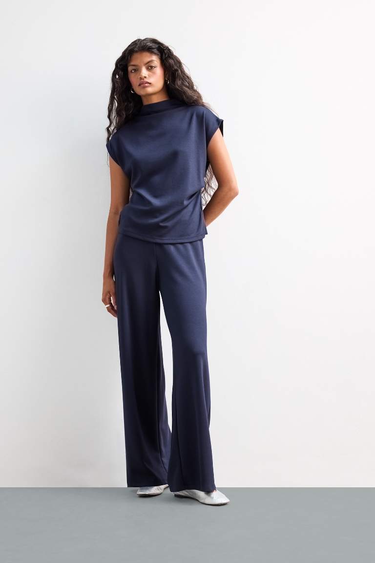 Wide Leg Pike Pantolon