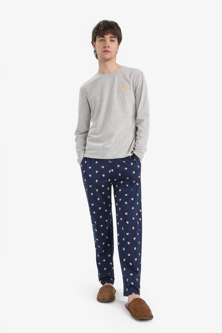 Pyjama imprimé Top à manches longues et pantalon à taille élastique