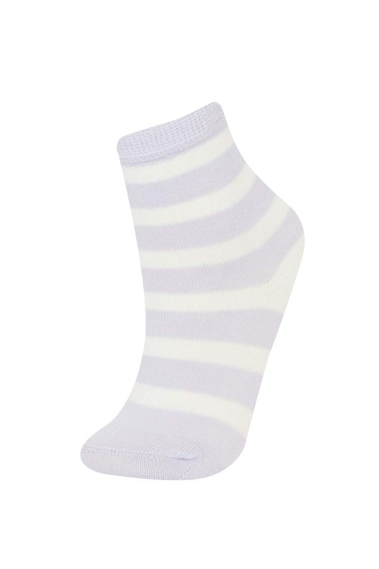 Girl 5 Piece Cotton Long Socks