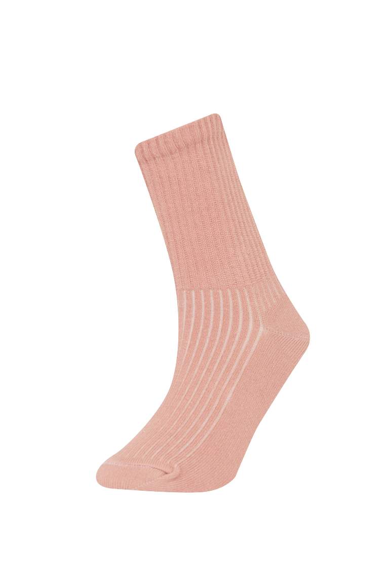 Girl 5 Piece Cotton Long Socks