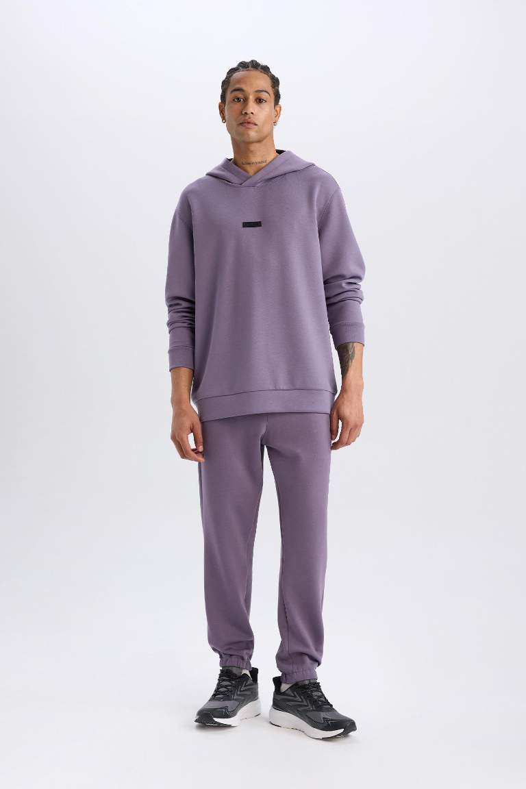 DeFactoFit Standart Fit Cep Detaylı Jogger Paça Skuba Dalgıç Kumaş Sporcu Jogger