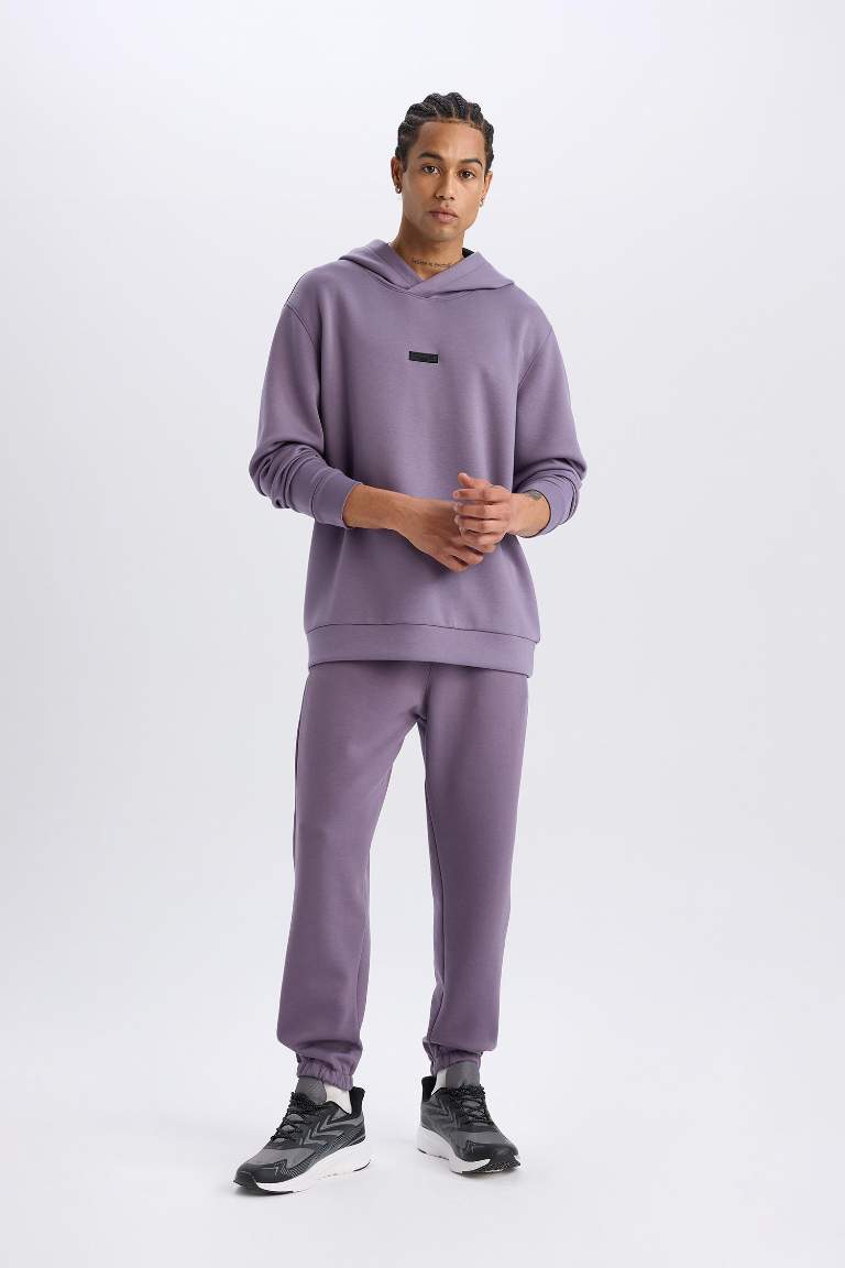 DeFactoFit Standart Fit Cep Detaylı Jogger Paça Skuba Dalgıç Kumaş Sporcu Jogger