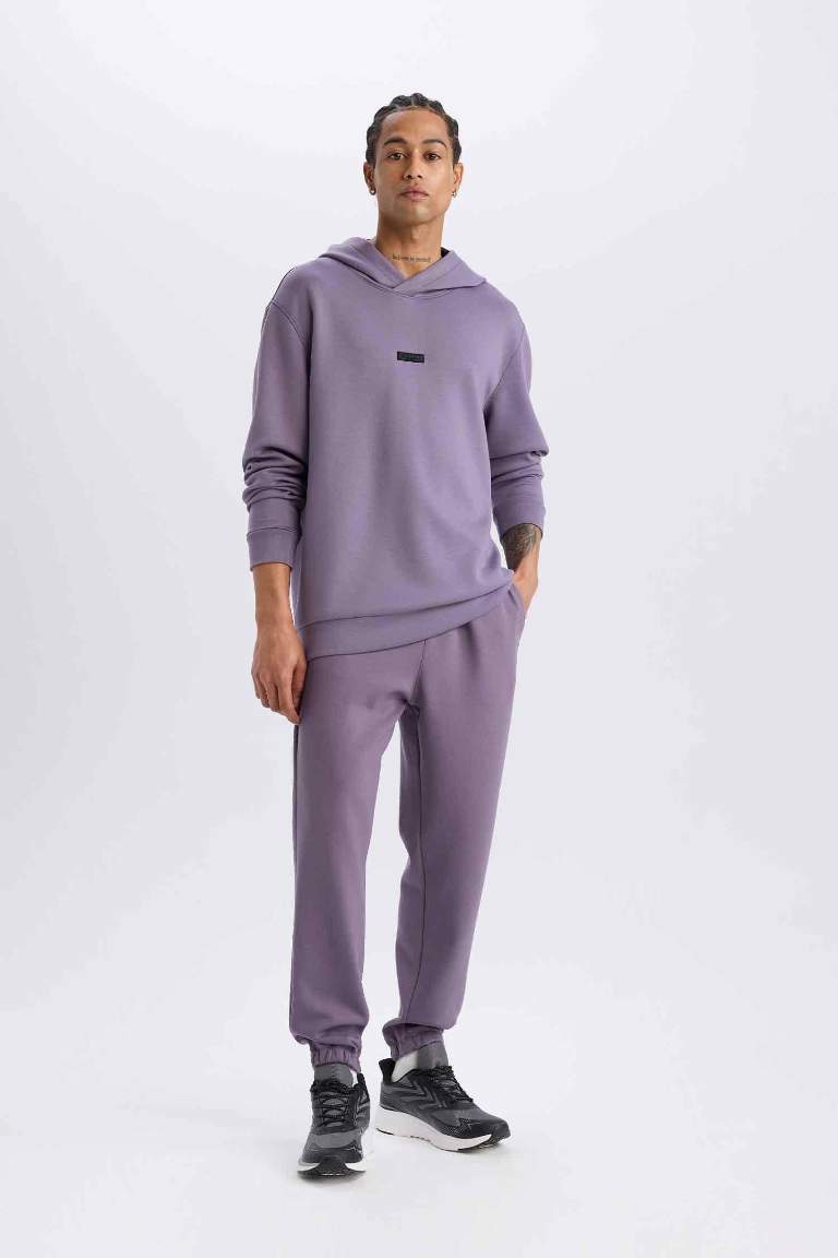 DeFactoFit Standart Fit Cep Detaylı Jogger Paça Skuba Dalgıç Kumaş Sporcu Jogger