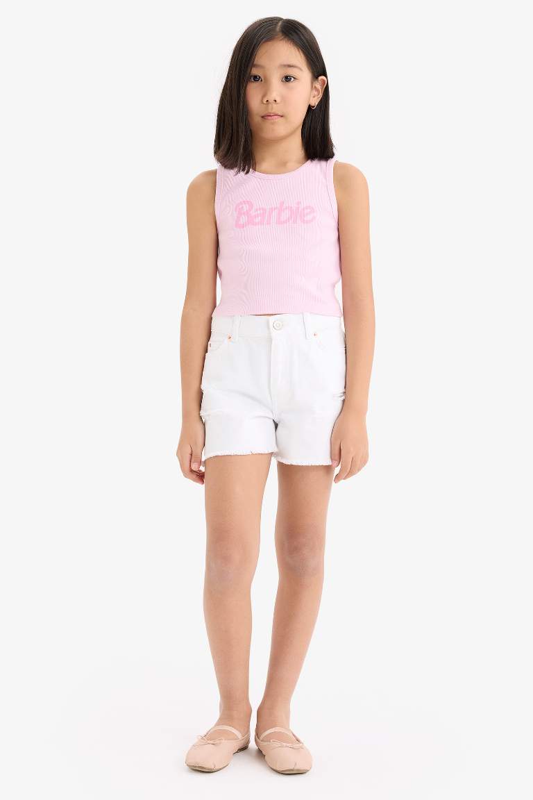 Girl Slim Fit Barbie Licensed Camisole Tank Top