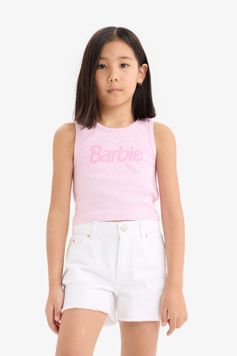 Girl Slim Fit Barbie Licensed Camisole Tank Top