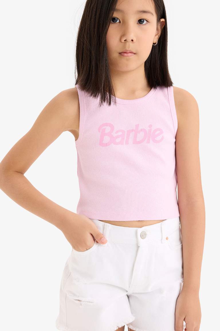 Girl Slim Fit Barbie Licensed Camisole Tank Top