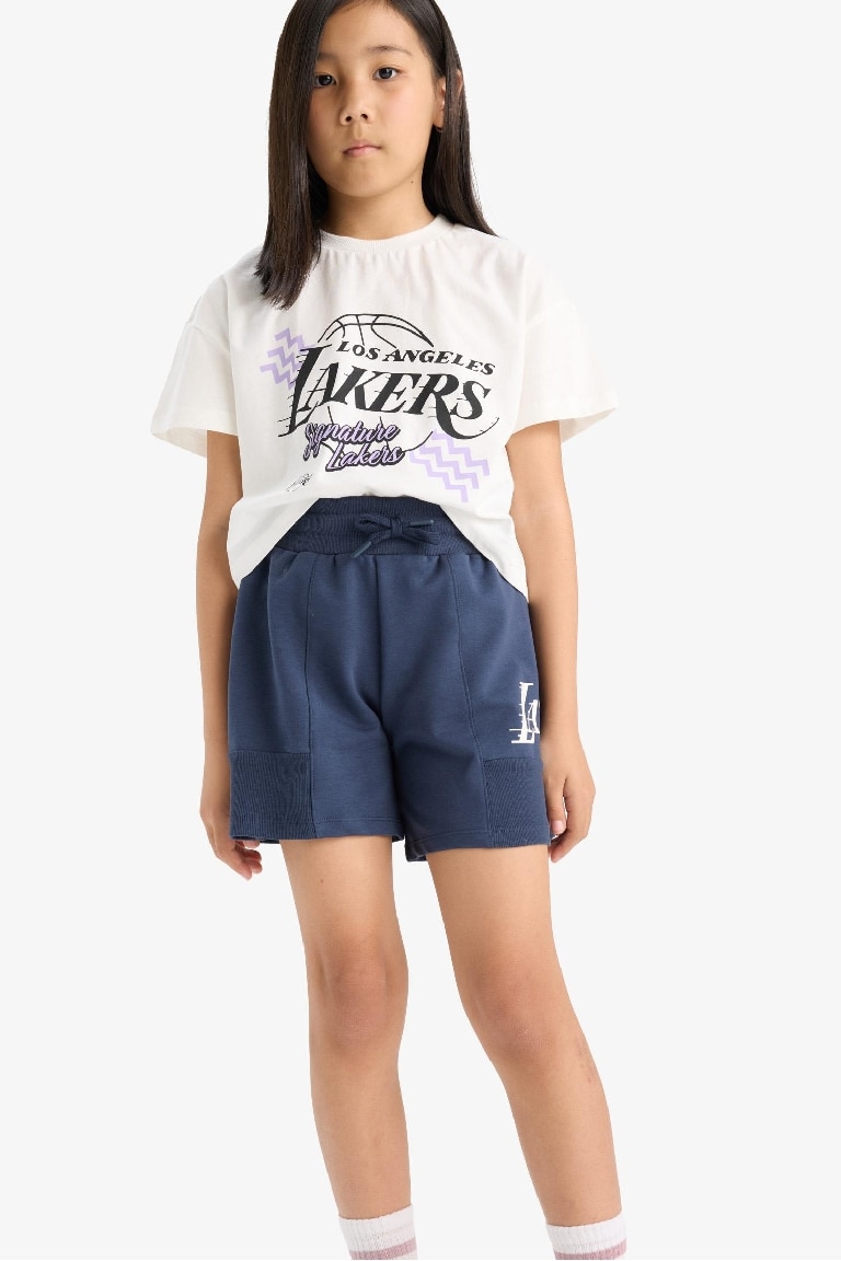 Қыздарға NBA Los Angeles Lakers Лицензиялық Шолақ шалбар