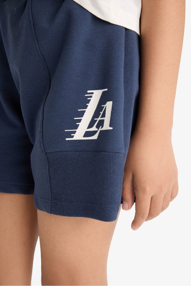 Қыздарға NBA Los Angeles Lakers Лицензиялық Шолақ шалбар