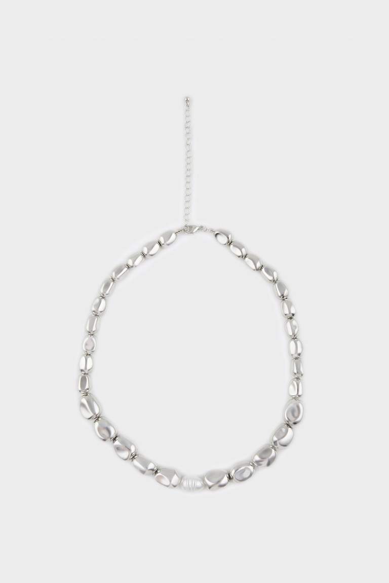 Женское серебряное ожерелье