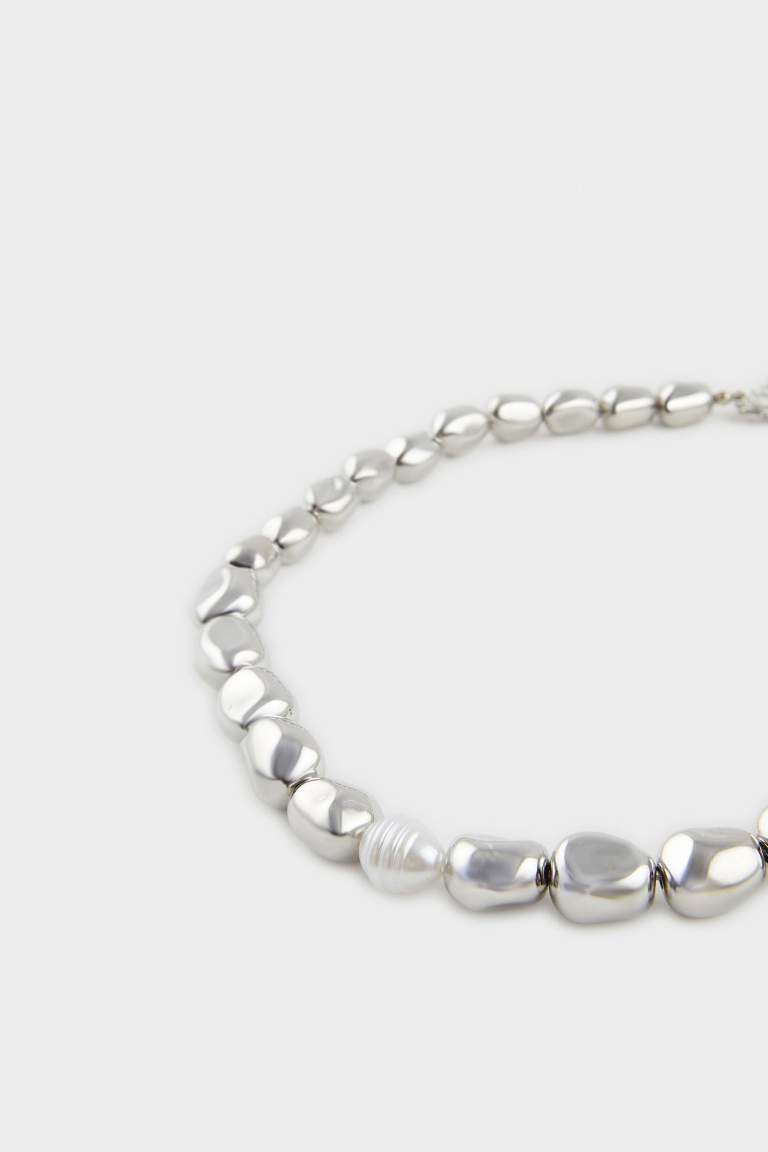 Женское серебряное ожерелье