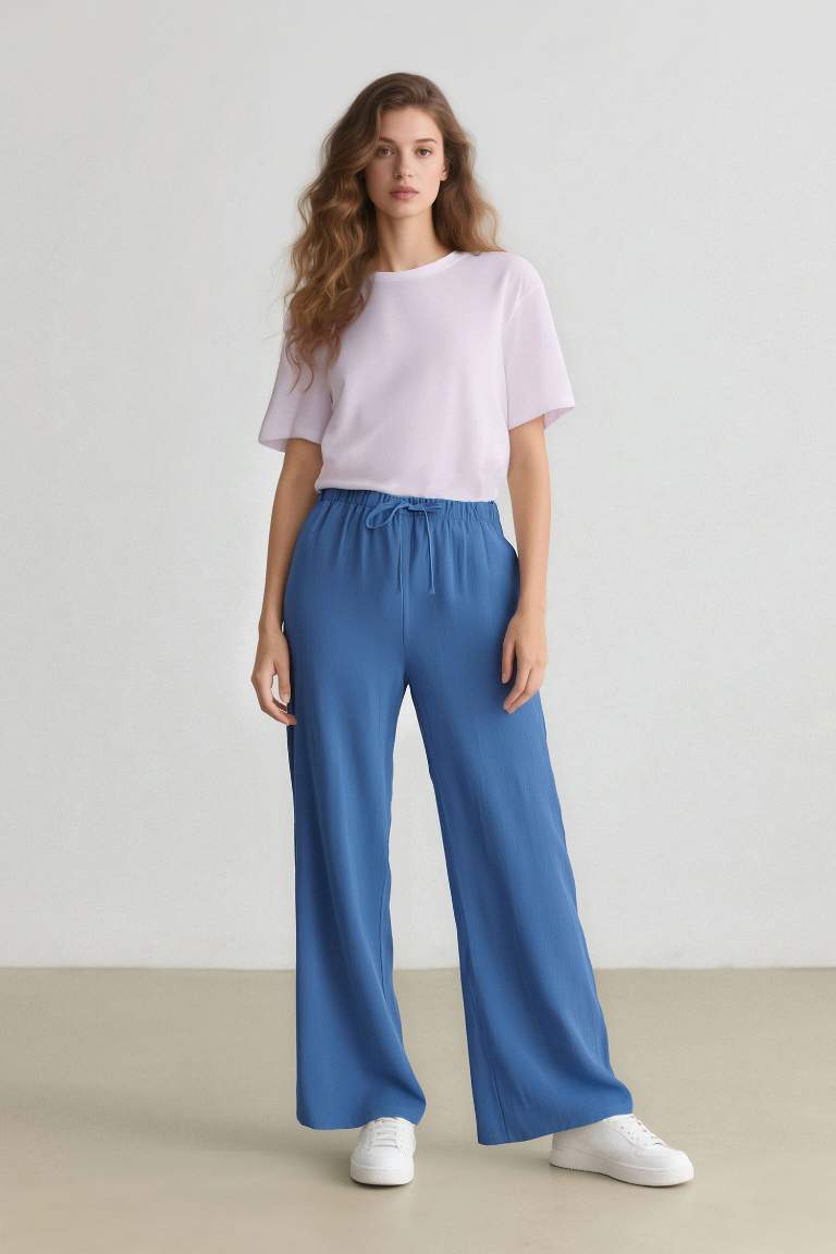 Wide Leg Geniş Bol Paça Aerobin Pantolon