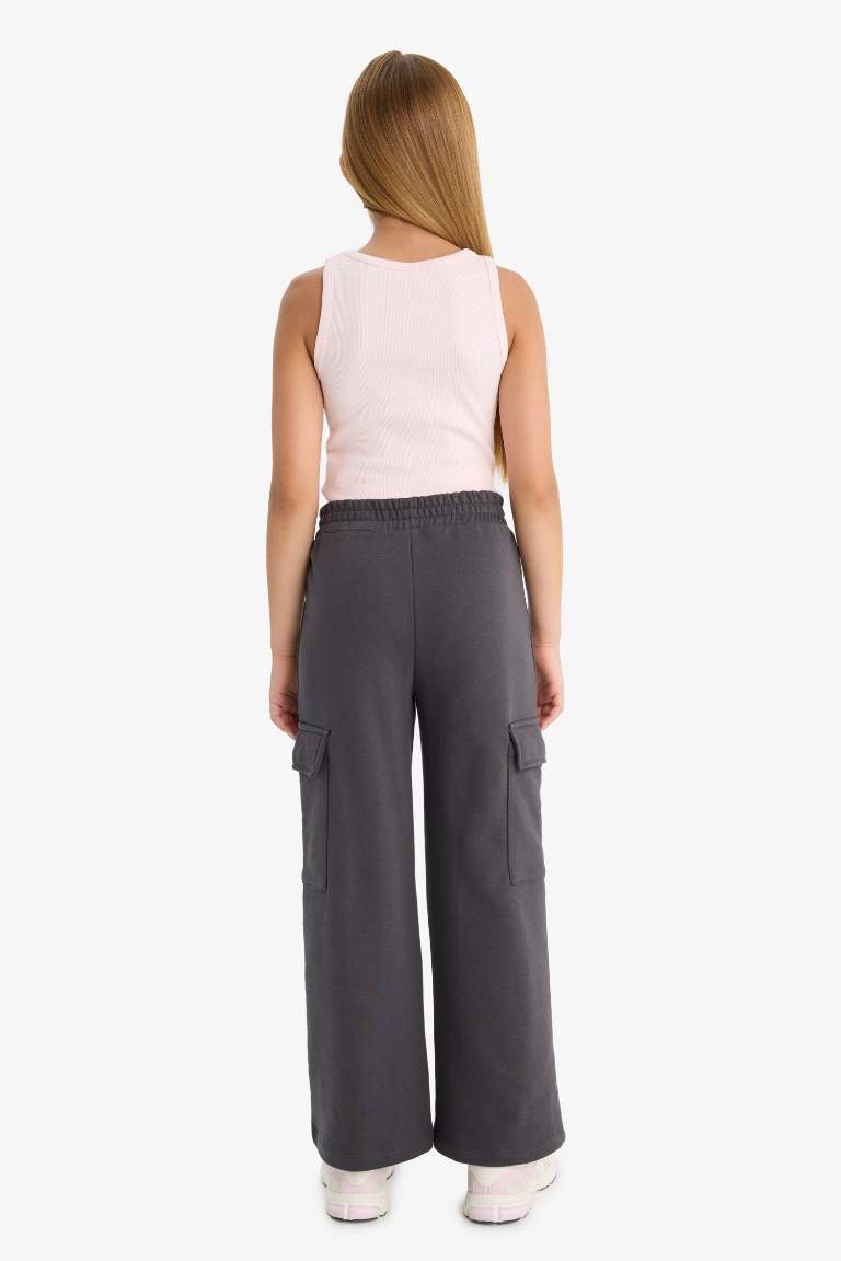 Girl Wide Leg Cargo Pants