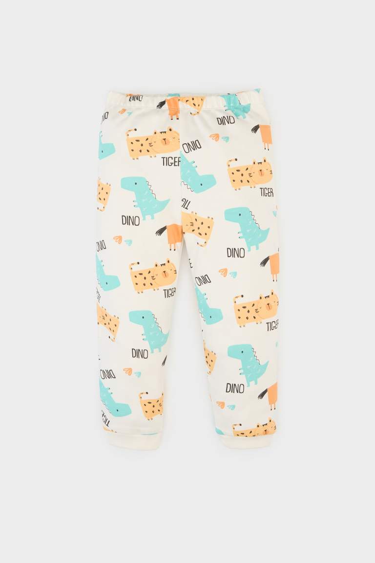 Baby Boy Patterned Top Bottom 2 Piece Pajama Set