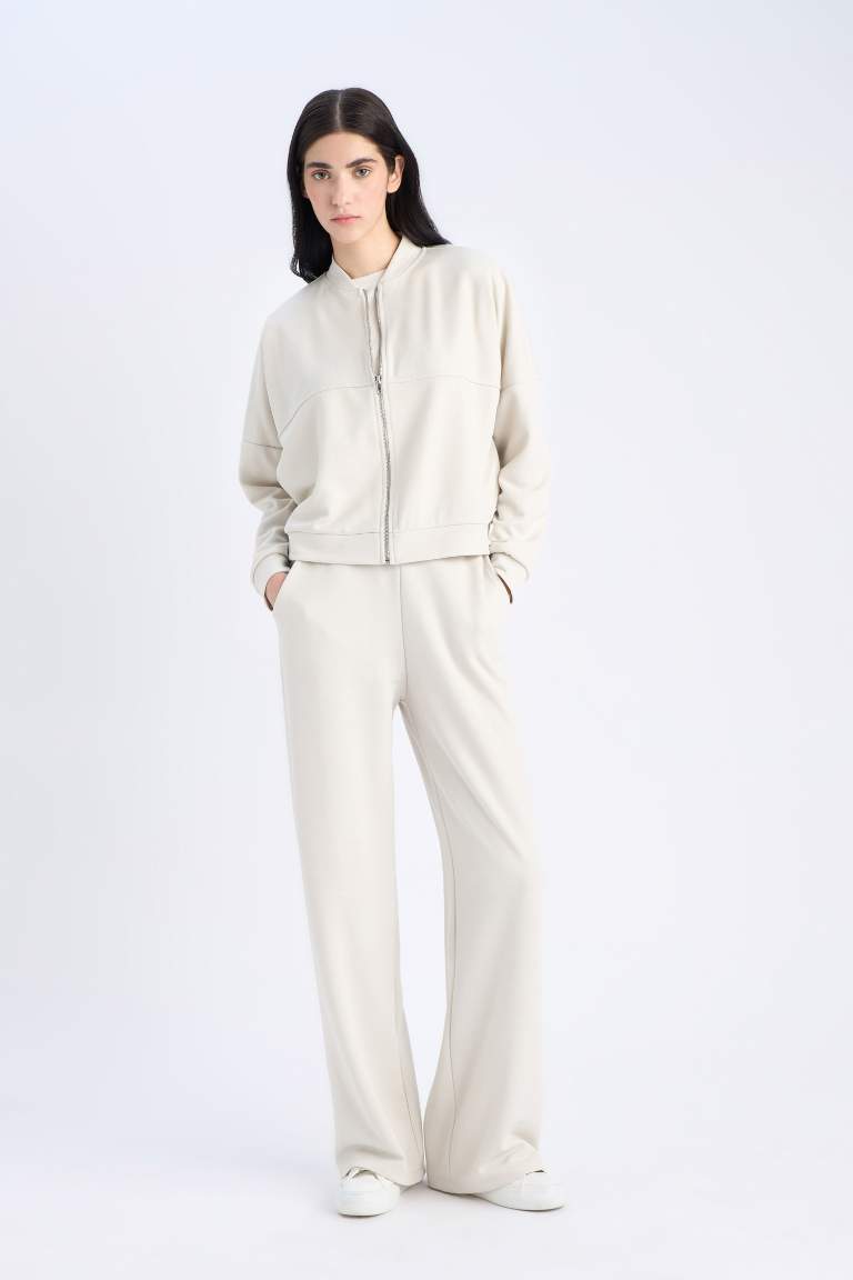 Wide Leg Pocketed Trousers