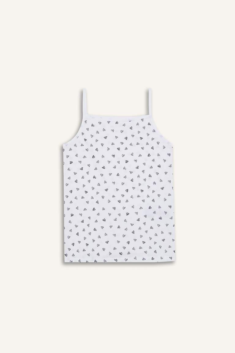 Girl Heart Patterned 2 Piece Undershirts