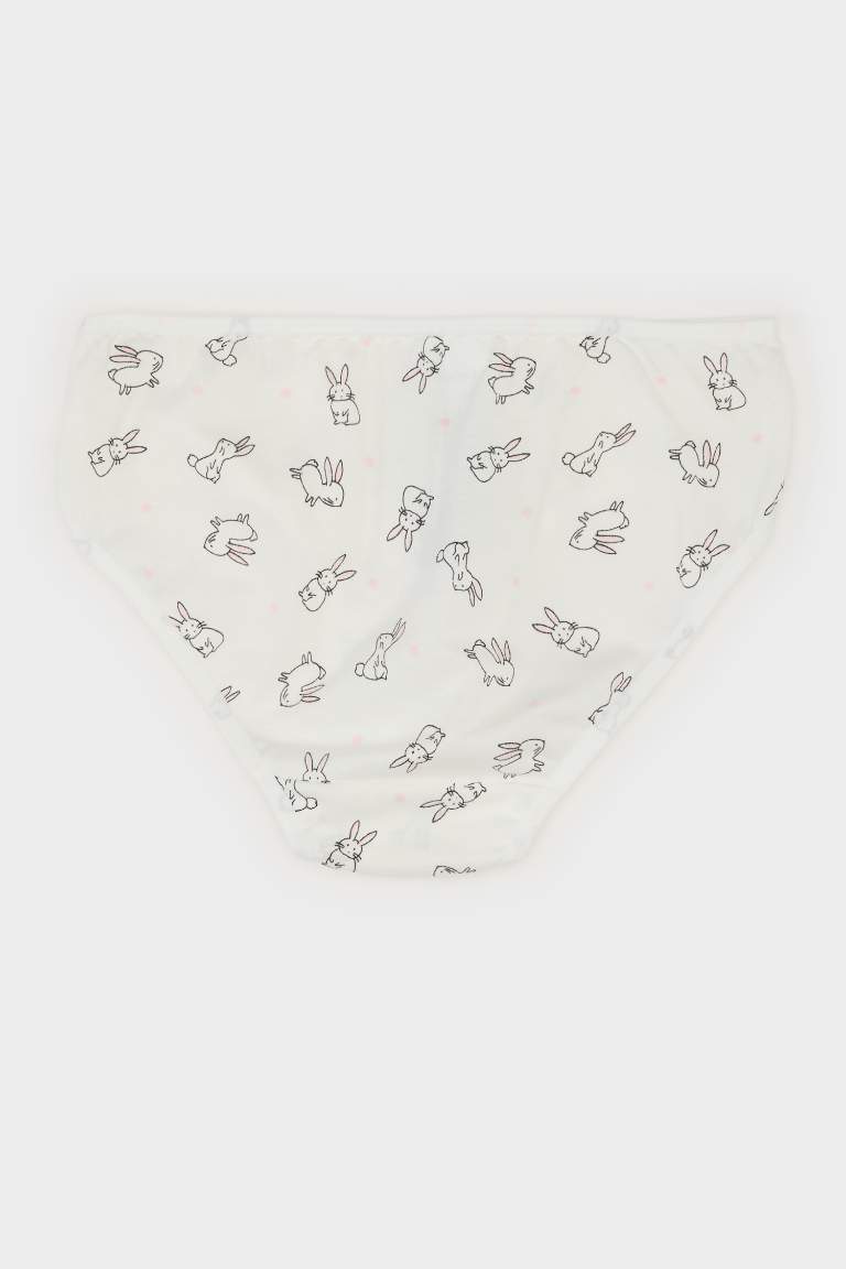 Girl Animal Patterned 3 Piece Slip Panties