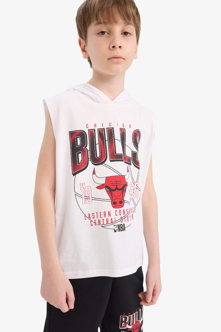 Мальчиковый комплект NBA Chicago Bulls из двух частей: безрукавка и шорты на резинке