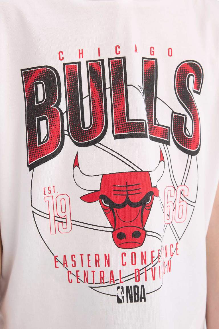 Мальчиковый комплект NBA Chicago Bulls из двух частей: безрукавка и шорты на резинке