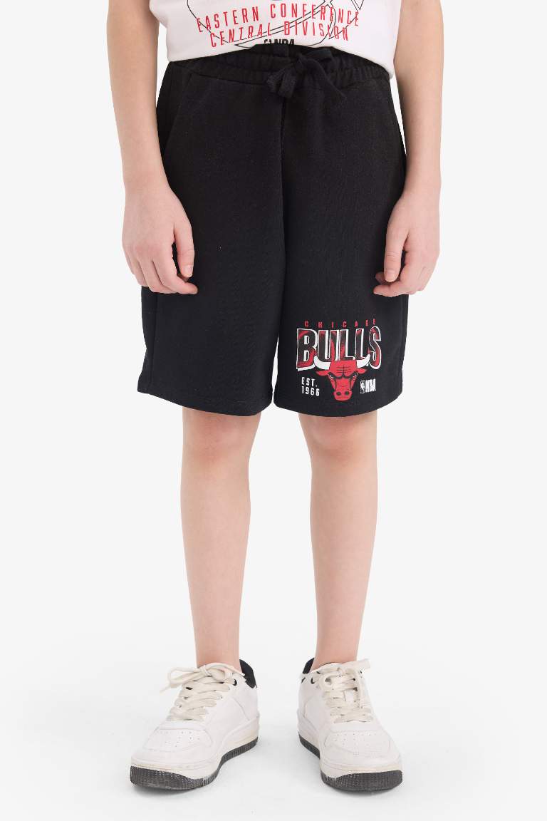 Мальчиковый комплект NBA Chicago Bulls из двух частей: безрукавка и шорты на резинке