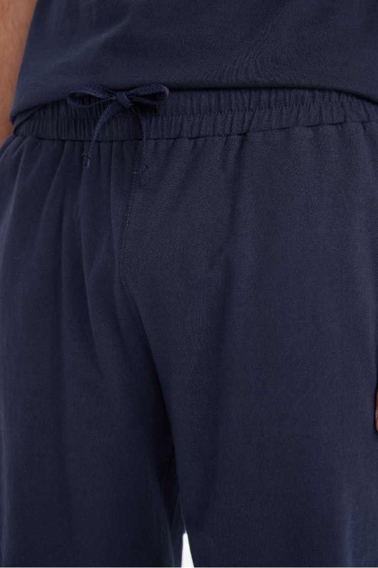 Regular Fit Pijama Takımı Baskılı Kısa Kollu Üst Şort