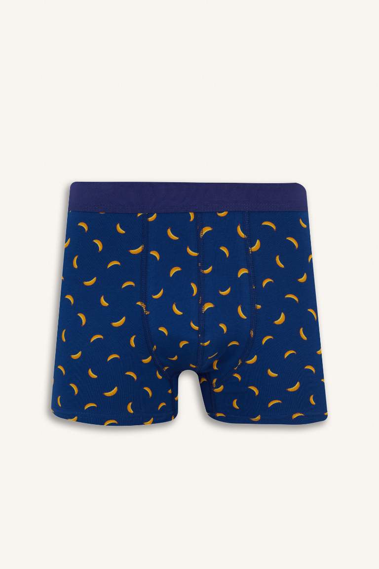 Regular Fit Meyve Desenli 3'lü Boxer