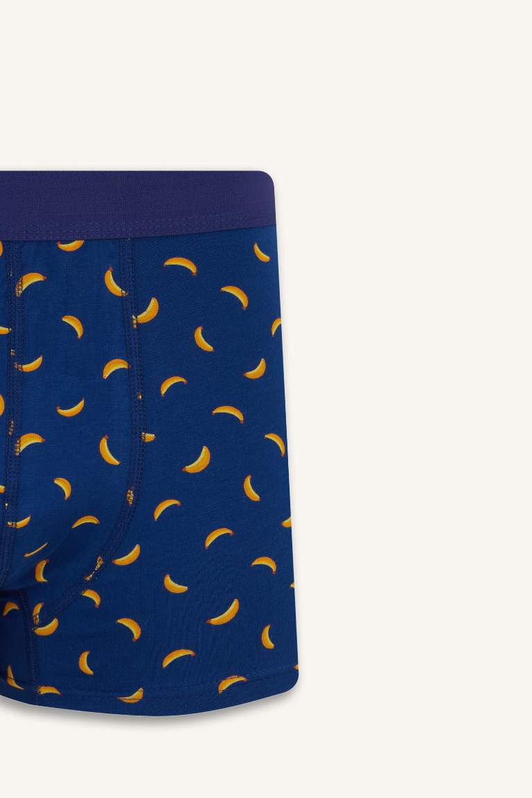 Regular Fit Meyve Desenli 3'lü Boxer