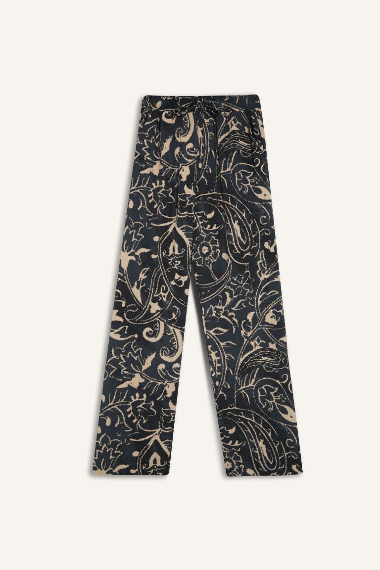 Wide Leg High Waist Trousers