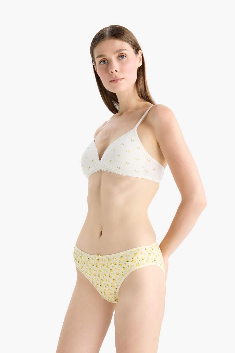 Desenli 3'lü Brief Külot-Fall in Love