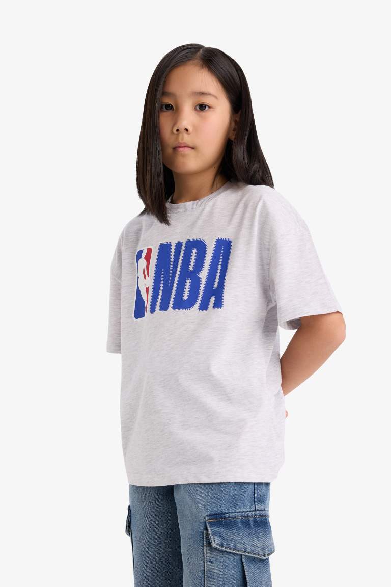 Қыздарға NBA дөңгелек жаға қысқа жеңді Қысқа жеңді футболка