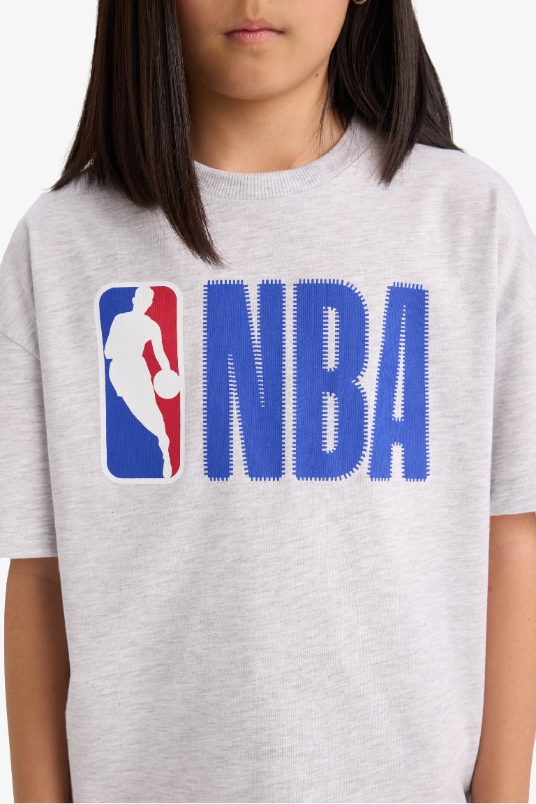 Қыздарға NBA дөңгелек жаға қысқа жеңді Қысқа жеңді футболка