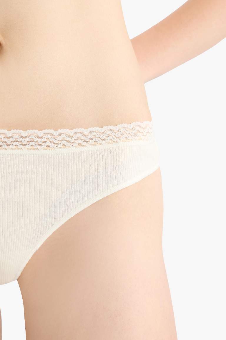 Dantel Detaylı Ribana 3'lü Tanga-Fall in Love