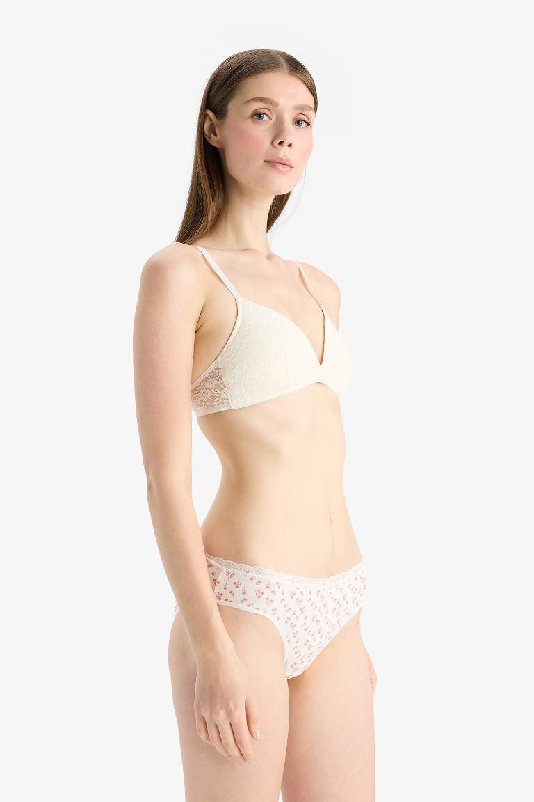 Dantel Detaylı 3'lü Brief Külot-Fall in Love