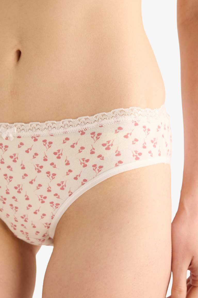 Dantel Detaylı 3'lü Brief Külot-Fall in Love