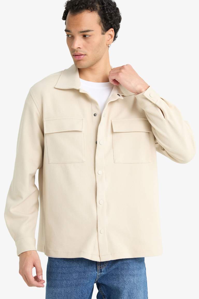 Regular Fit Twill Uzun Kollu Gömlek