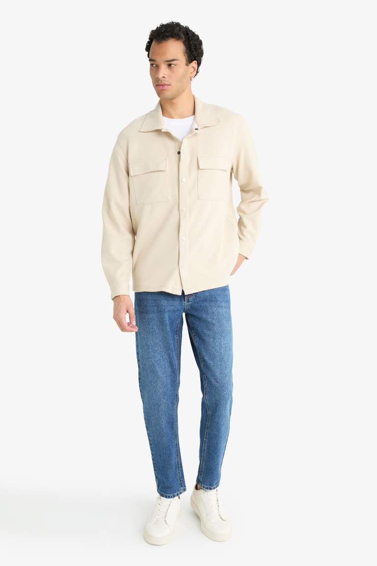 Regular Fit Twill Uzun Kollu Gömlek