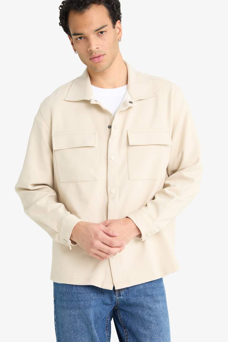 Regular Fit Twill Uzun Kollu Gömlek