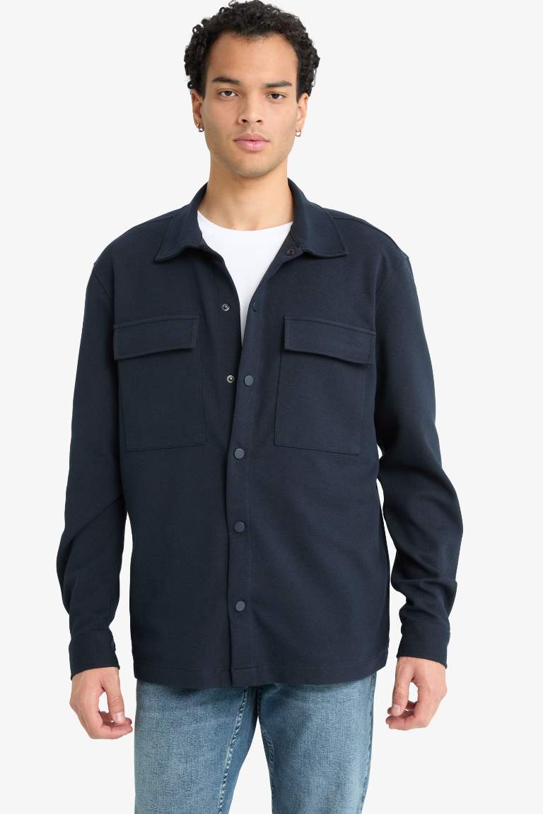 Regular Fit Twill Uzun Kollu Gömlek