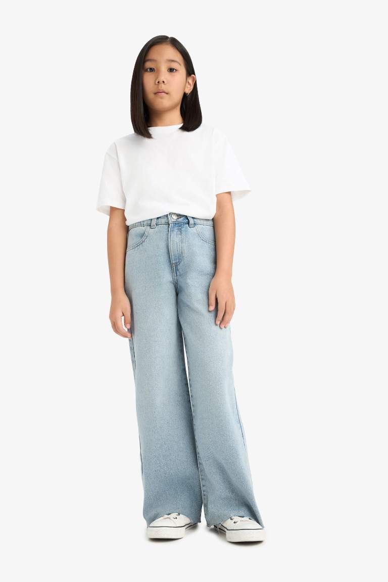 Девочка Wide Leg широкие джинсы